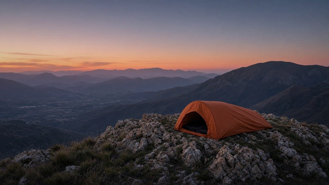 Saco de vivac de cresta — Contexto de salida en terreno